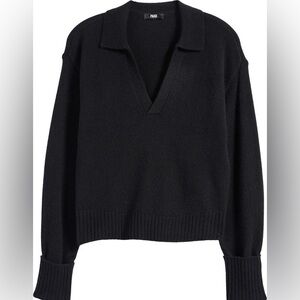 Vince Black V-Neck Sweater